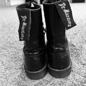 Dr Martens Black Lace-Up Combat Boots